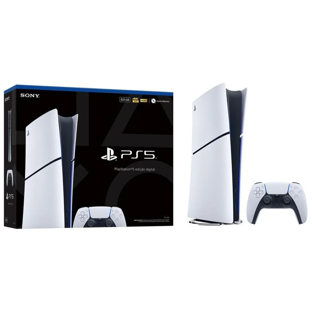 PlayStation 5 Edição Digital 825GB 1 Controle Branco Sony - Branco